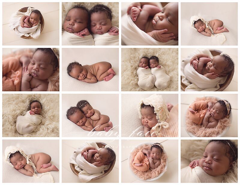 Twin Newborn, Infant and baby Photographer in omaha