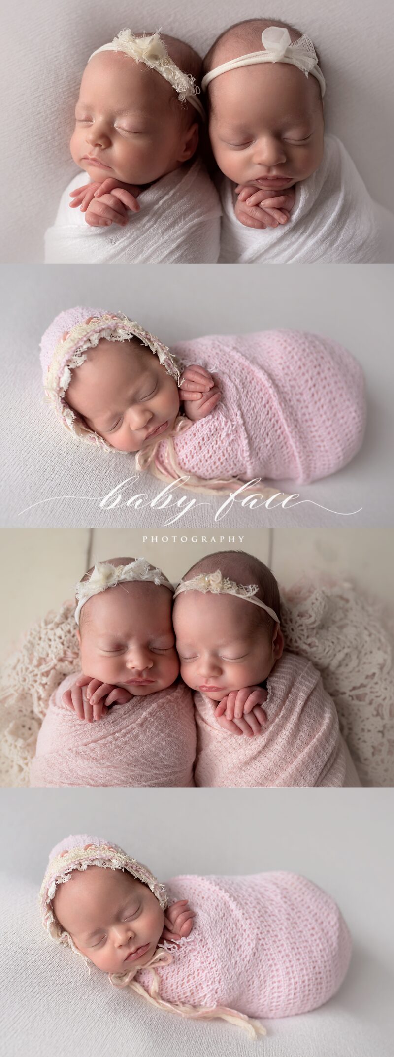 newborn baby twin girls photo session