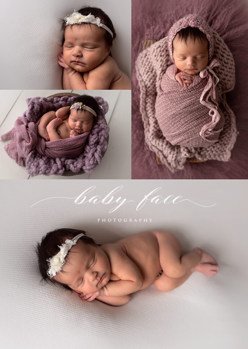 newborn girl photography session photos