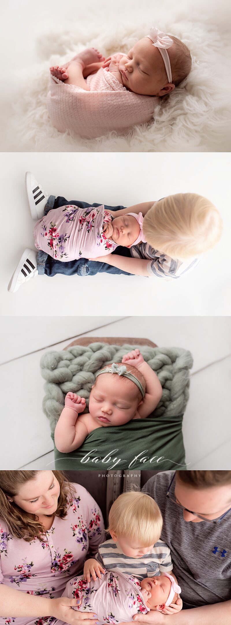 baby girl newborn photography session