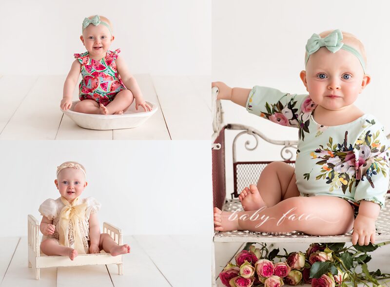 first birthday. milestone session for baby girl