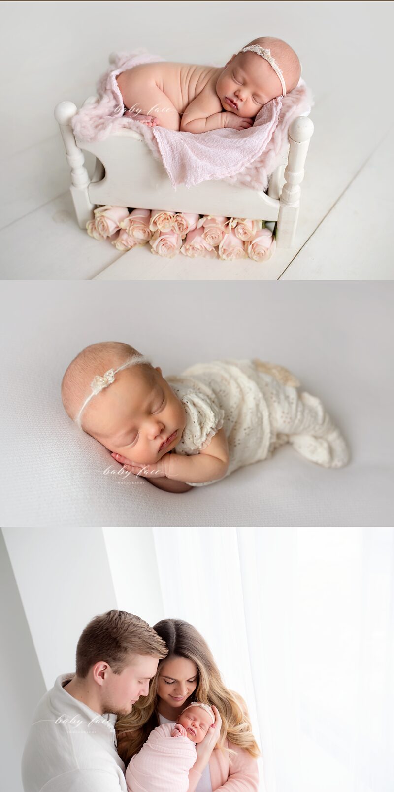 baby birl newborn photo session
