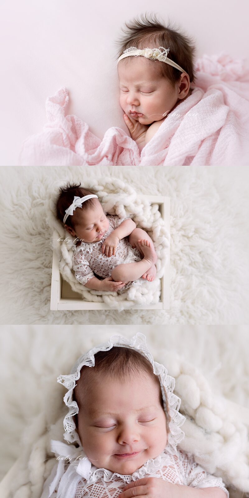 baby girl newborn photo session