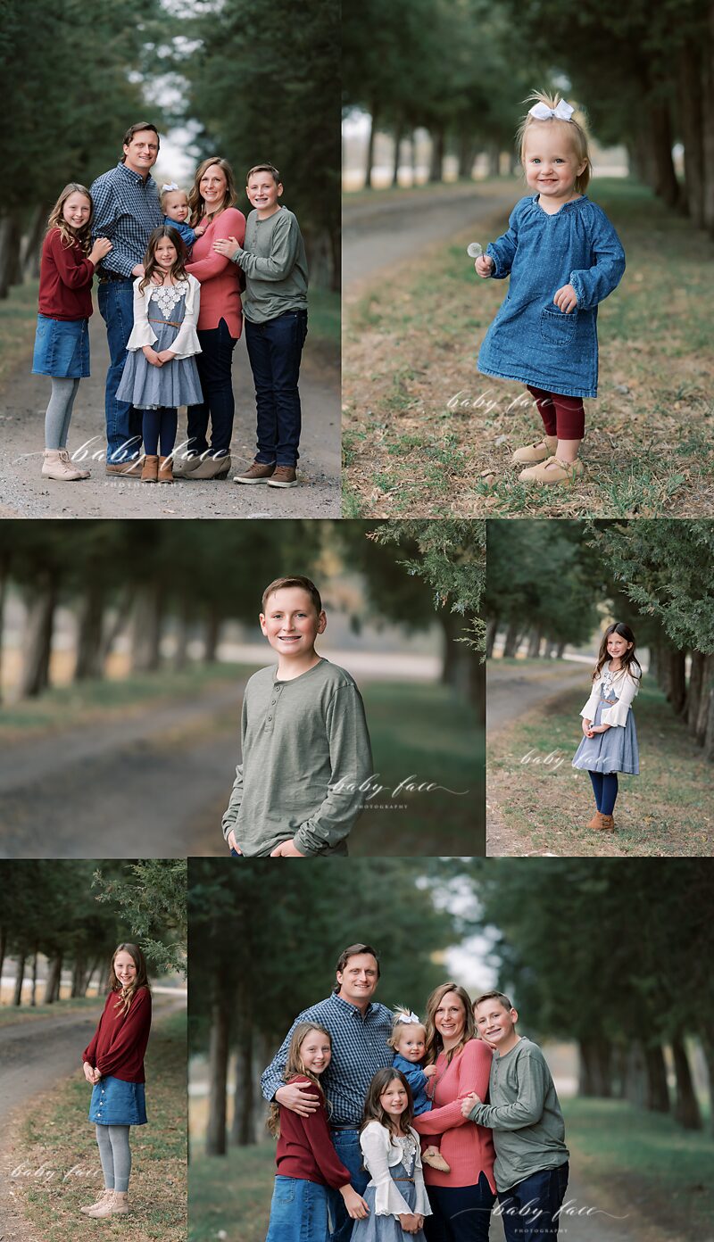 outdoor family photo session 