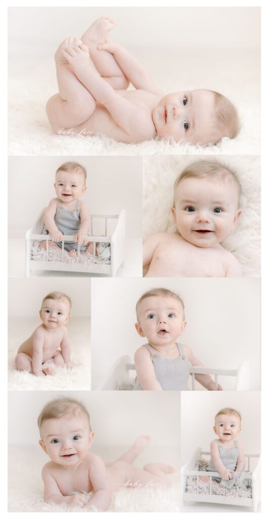 omaha baby photograph; sitter session; baby boy photos